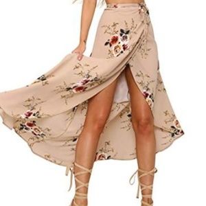 Womens Boho Floral Tie Up Waist Summer Beach Wrap